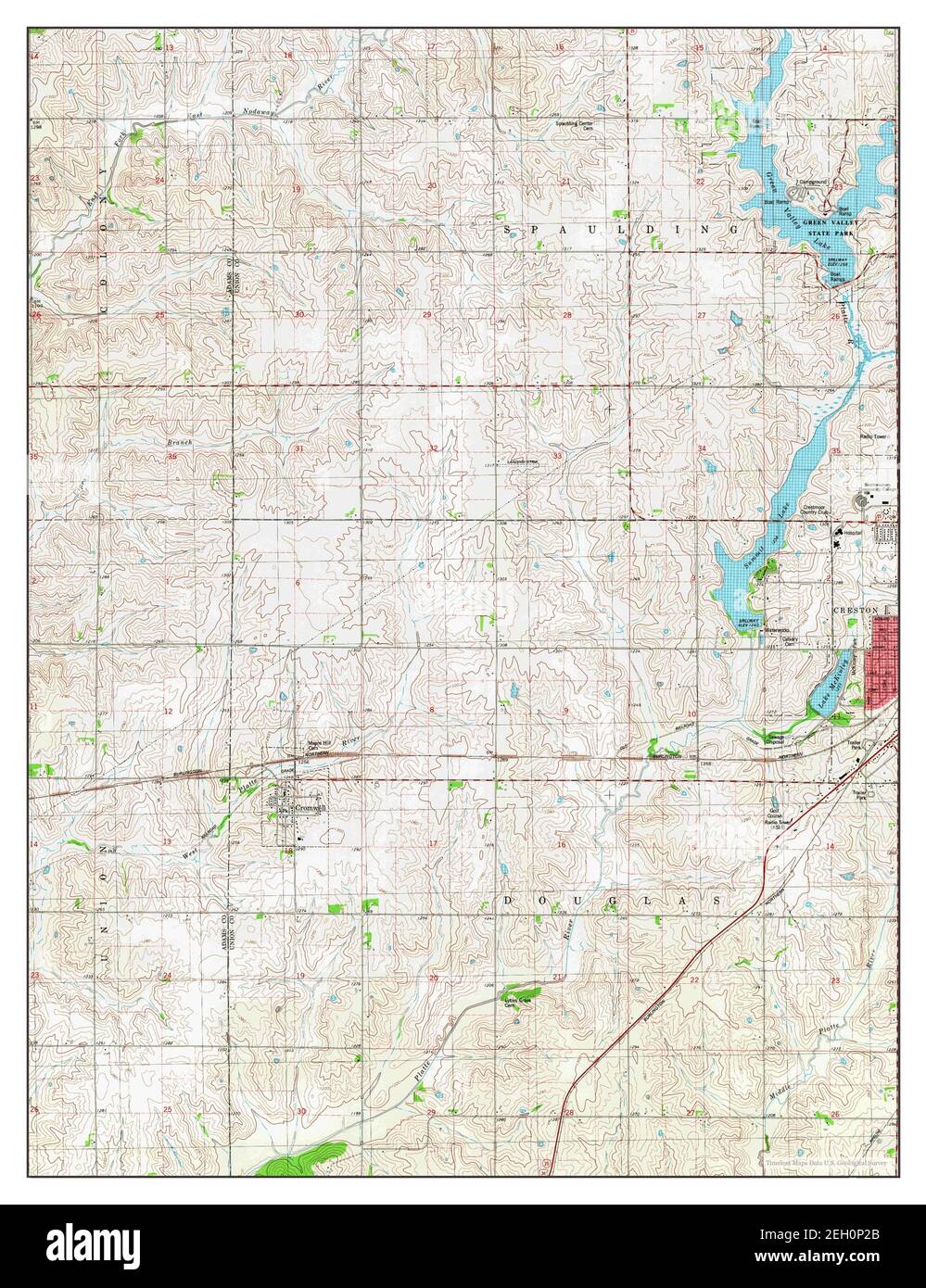 Creston iowa map hires stock photography and images Alamy