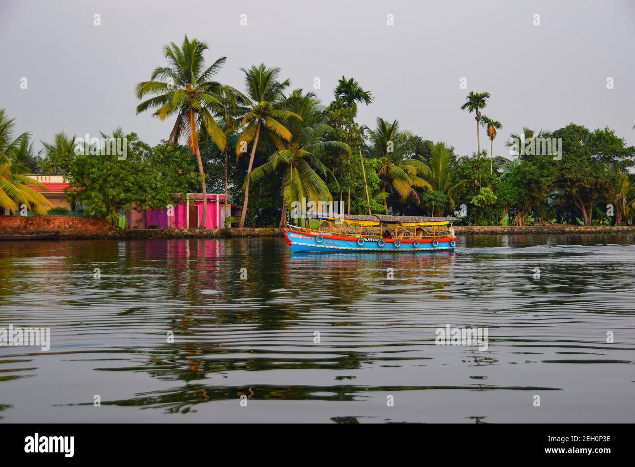 Kerala Backwaters, Kerala, India Stock Photo