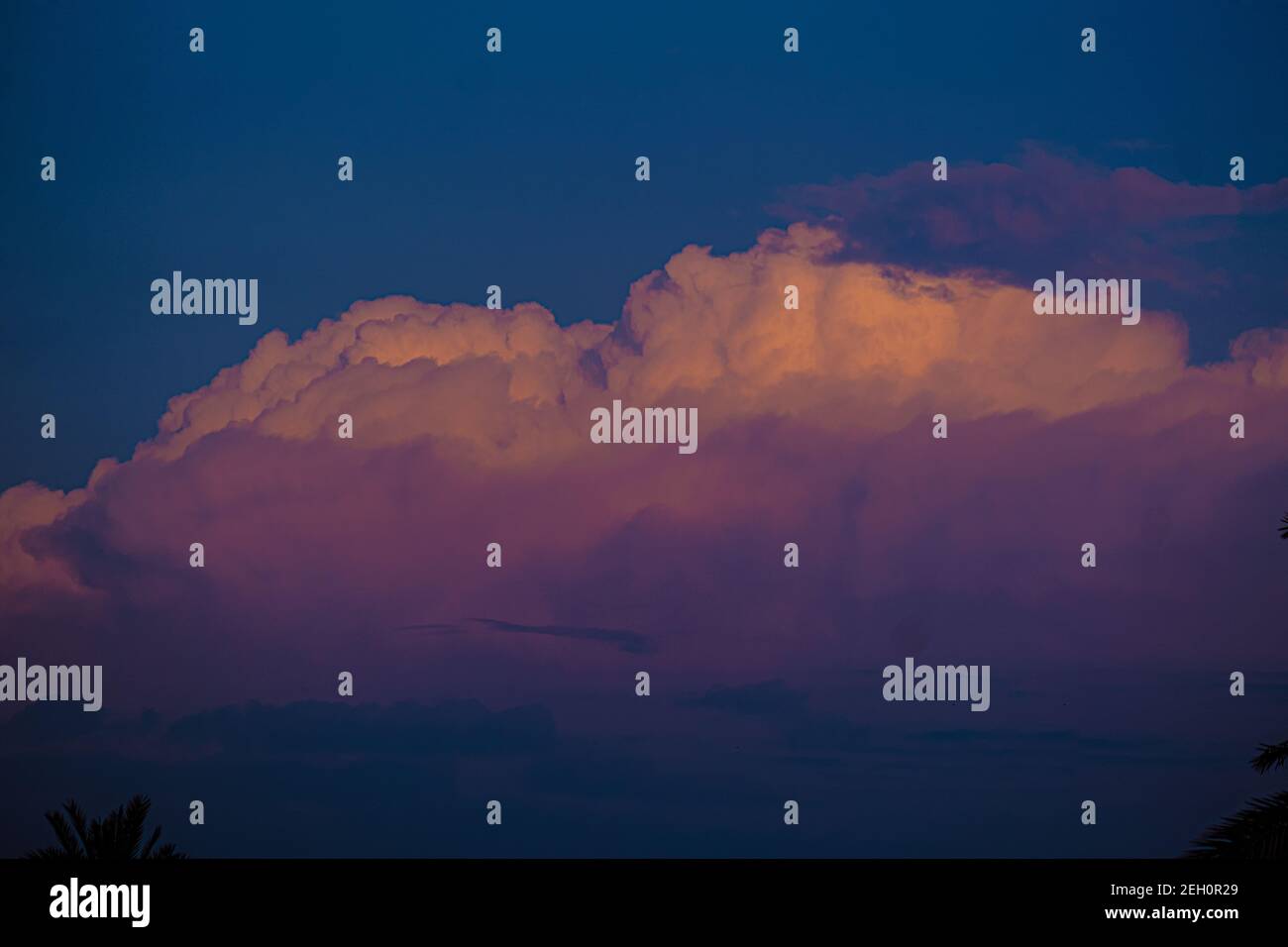Beautiful view of the fluffy clouds in the blue sky - great for ...