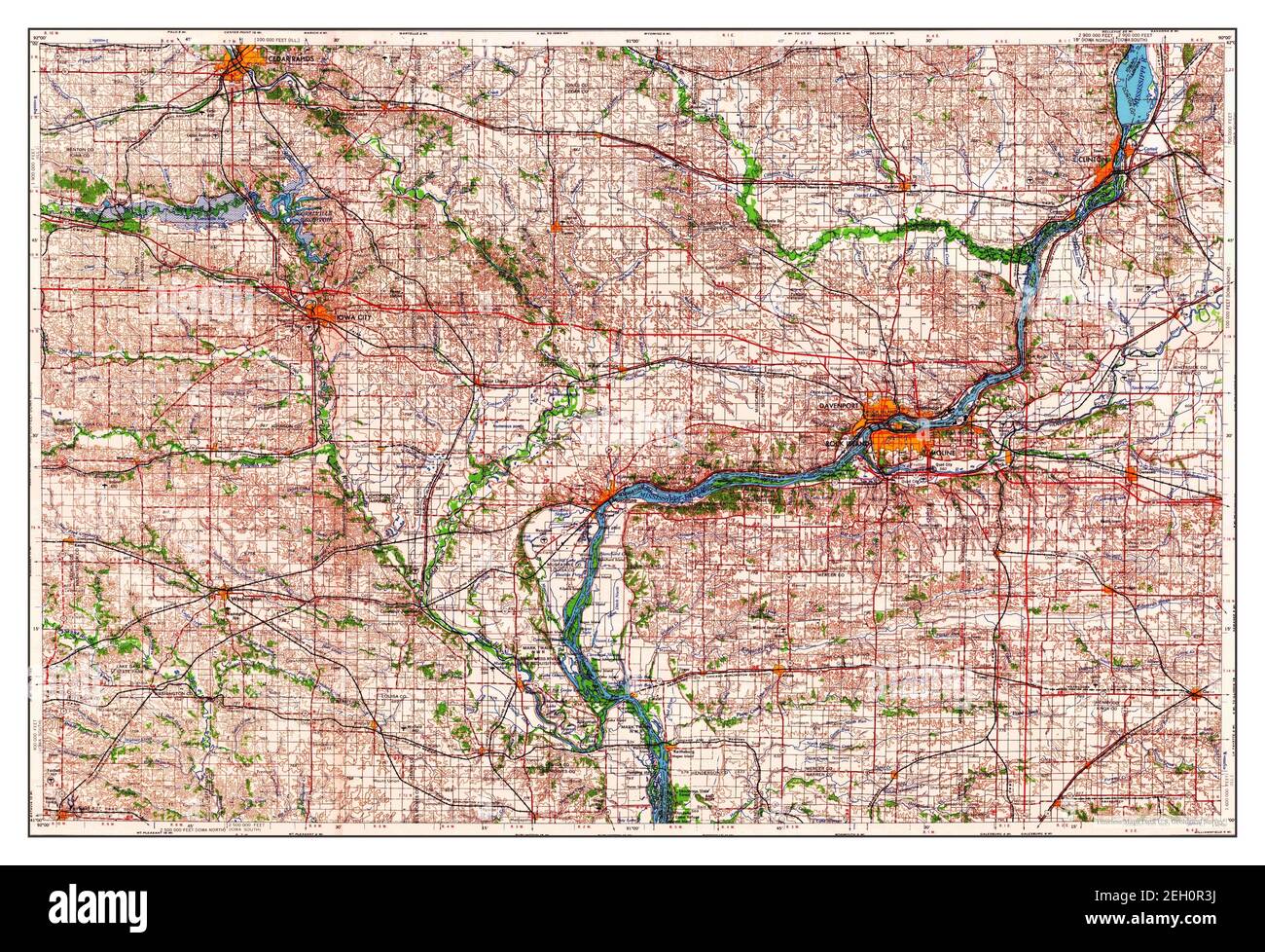 Davenport map Cut Out Stock Images & Pictures - Alamy