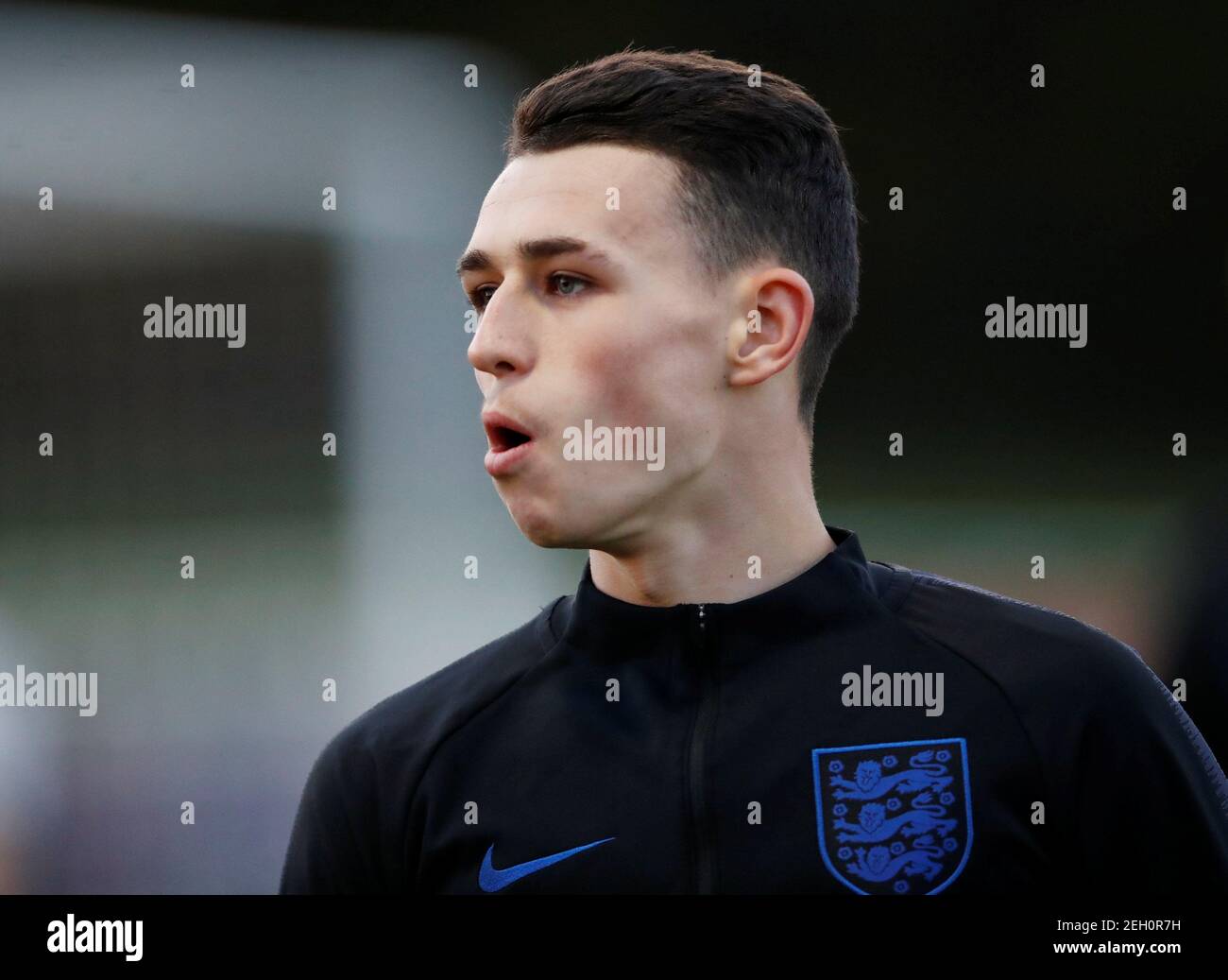 Soccer Football - England Under 21 Training - St. George's Park, Burton upon Trent, Britain - November 12, 2018   England's Phil Foden during training   Action Images via Reuters/Carl Recine Stock Photo