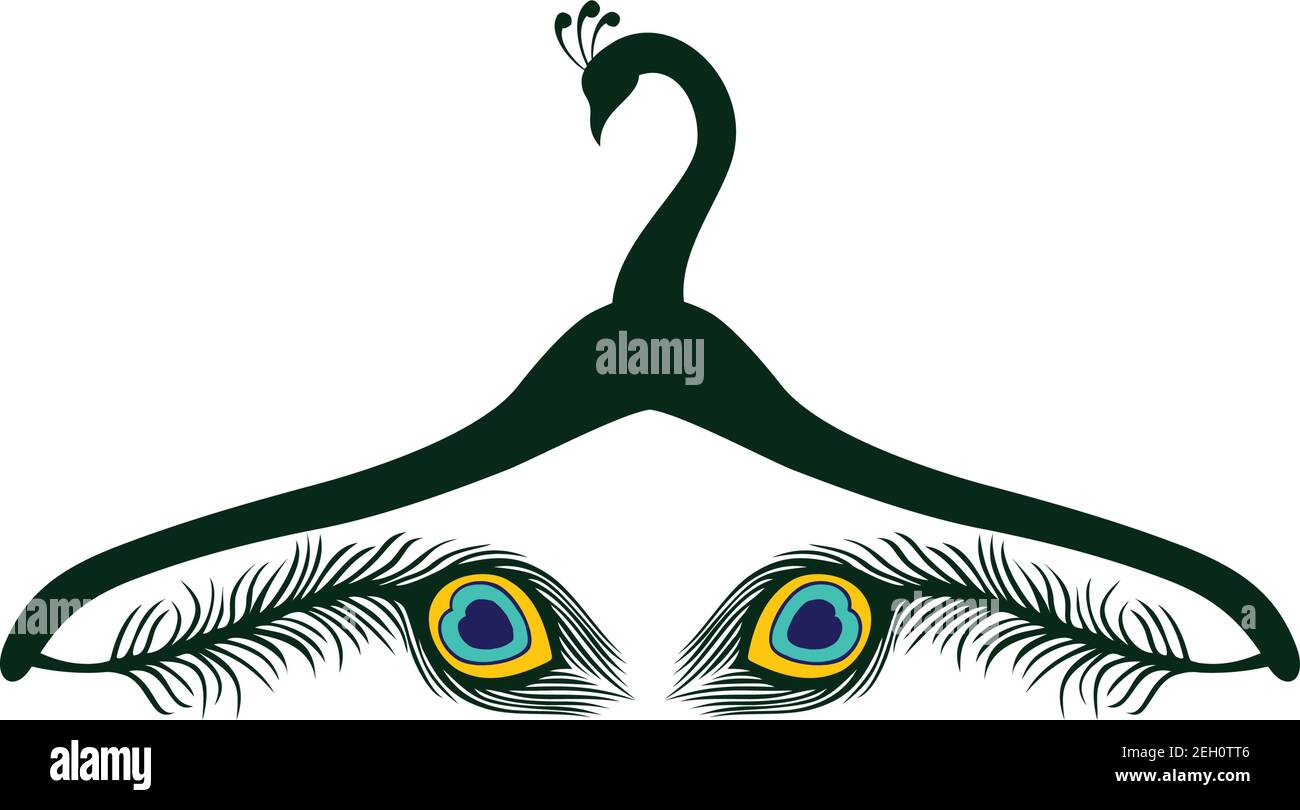 https://c8.alamy.com/comp/2EH0TT6/peacock-hanger-luxury-fashion-icon-vector-concept-design-2EH0TT6.jpg