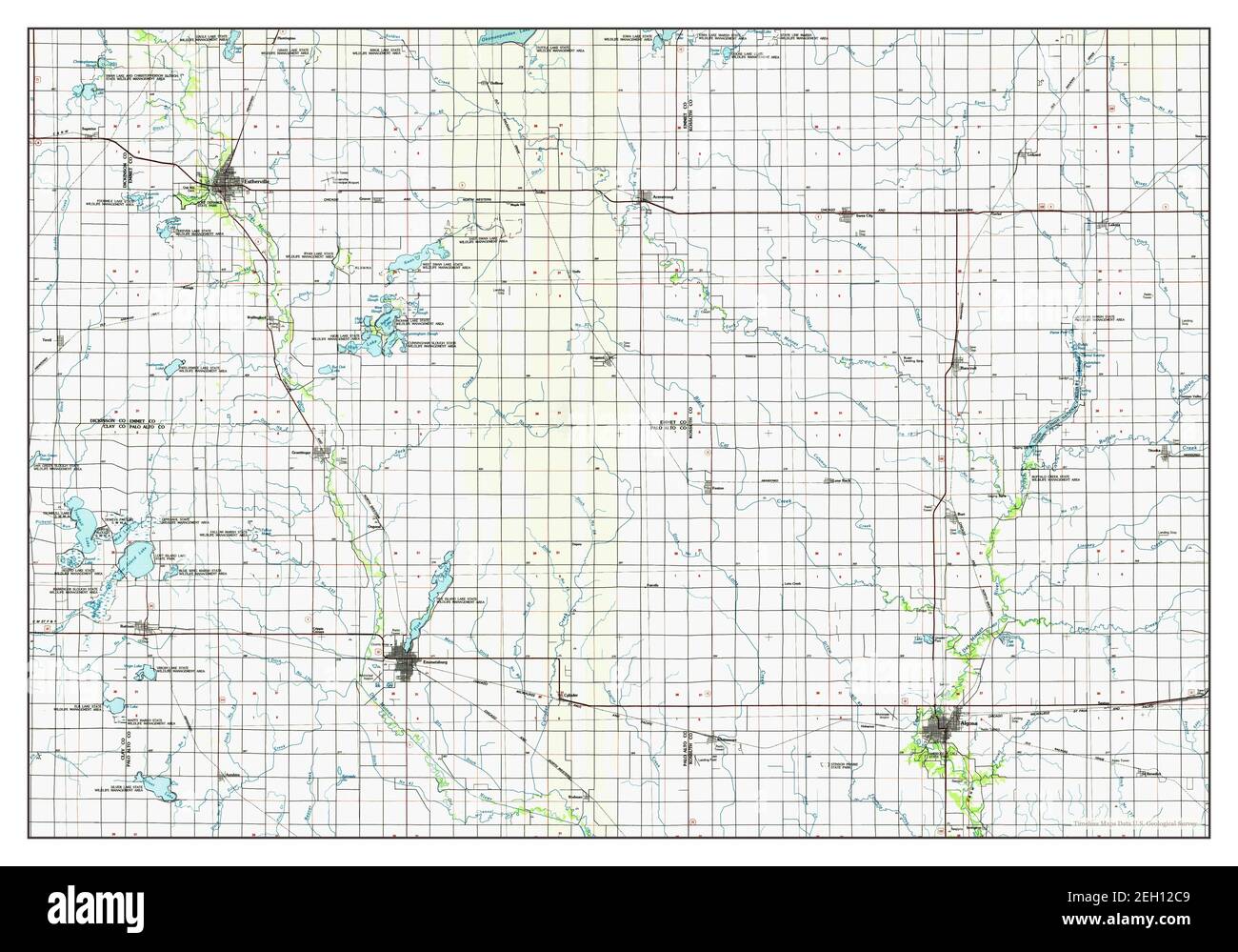 Estherville iowa map Cut Out Stock Images & Pictures Alamy
