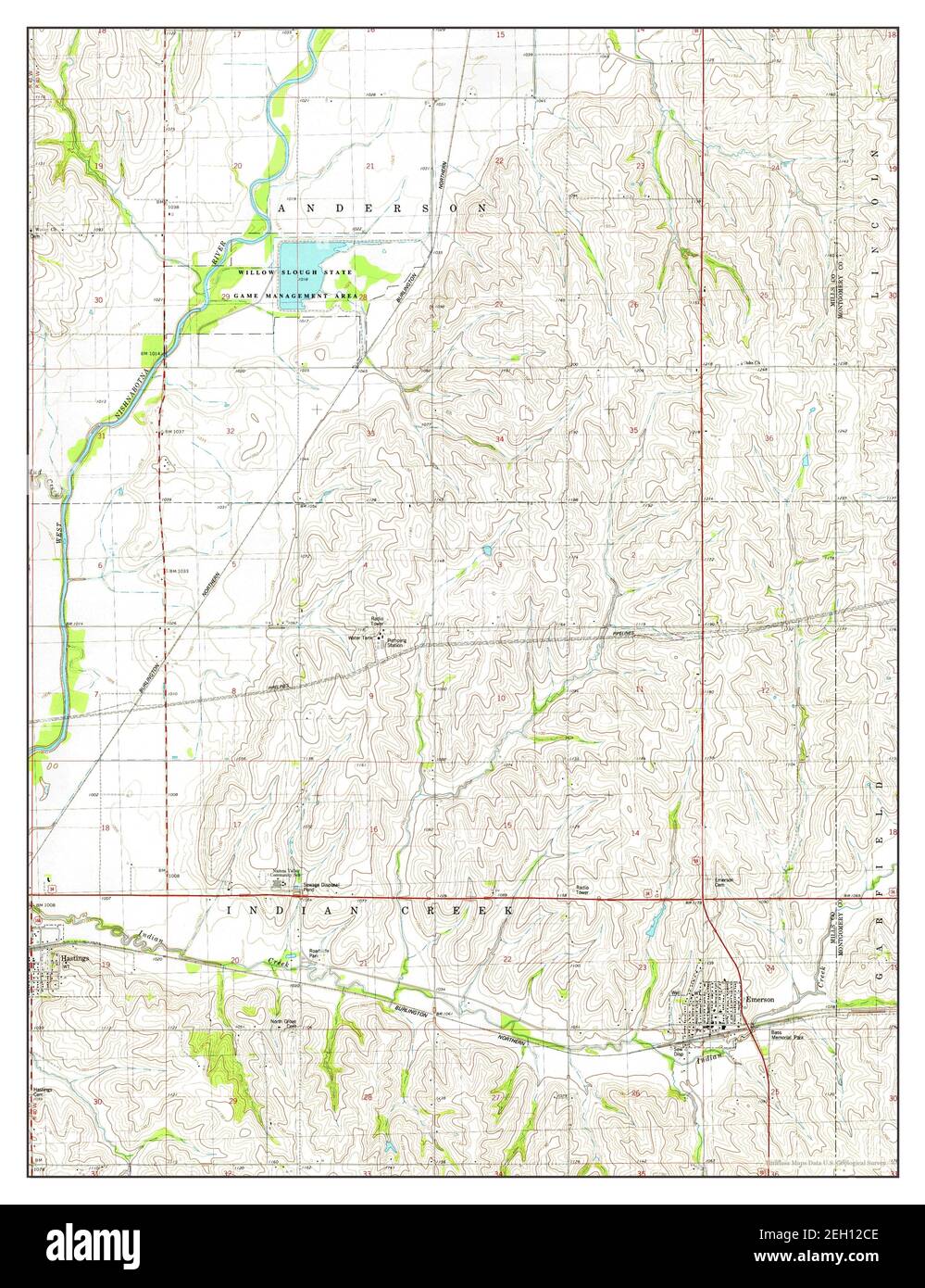 Emerson map Cut Out Stock Images & Pictures Alamy
