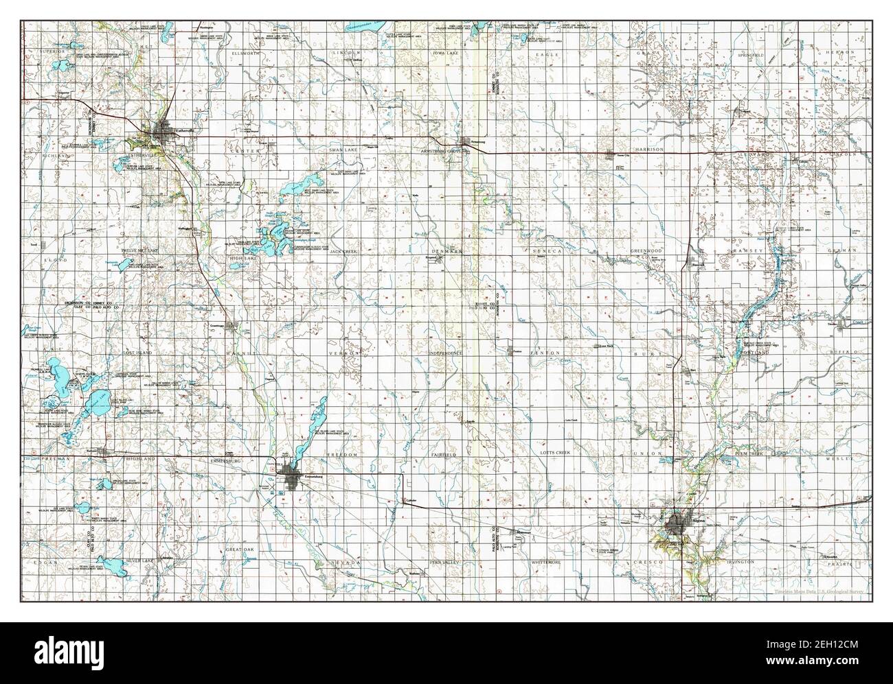 Estherville map hires stock photography and images Alamy