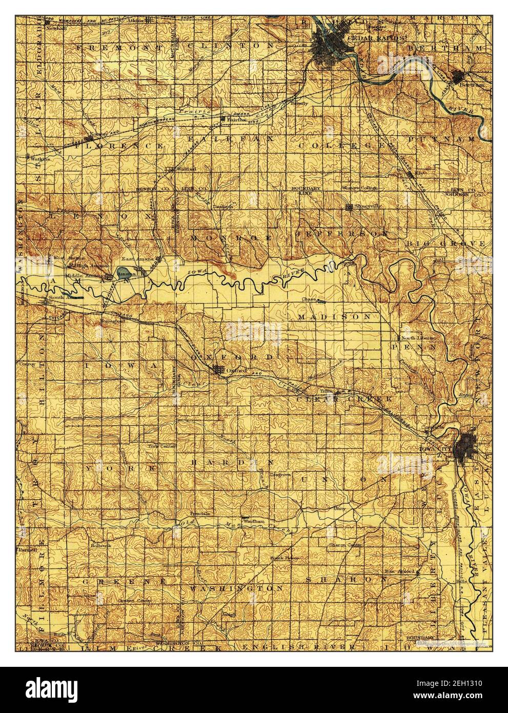 Fairfax, Iowa, map 1903, 1125000, United States of America by Timeless