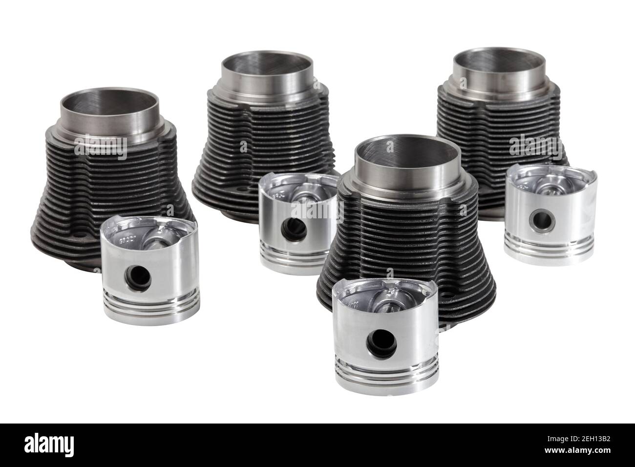 Car air cooled engine Stock Photo Alamy