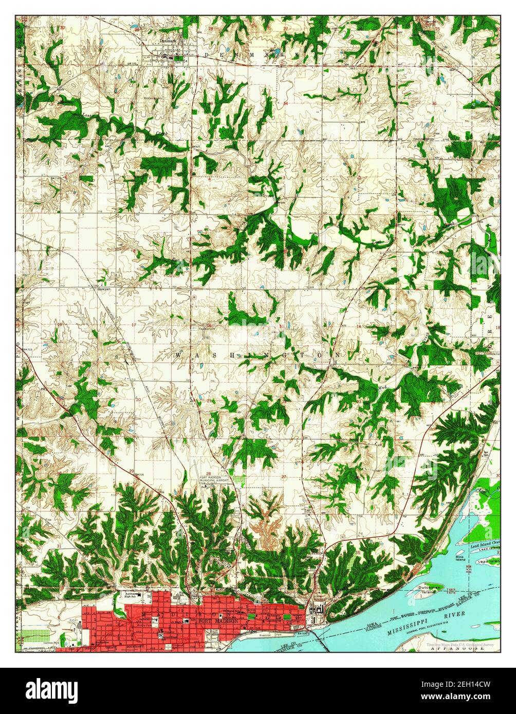 Fort madison map Cut Out Stock Images & Pictures Alamy
