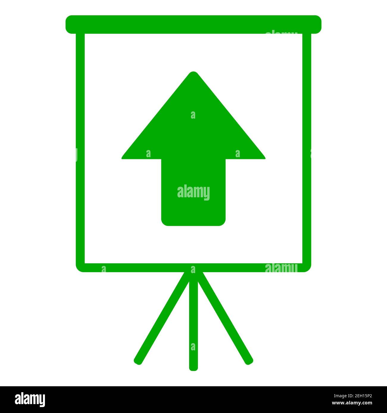 Up arrow and flipchart Stock Photo Alamy