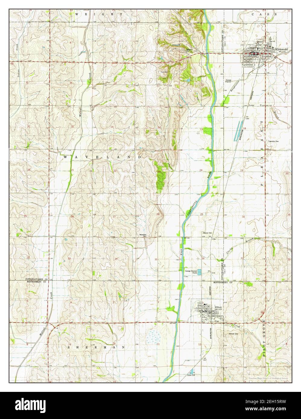 Griswold iowa map Cut Out Stock Images & Pictures Alamy