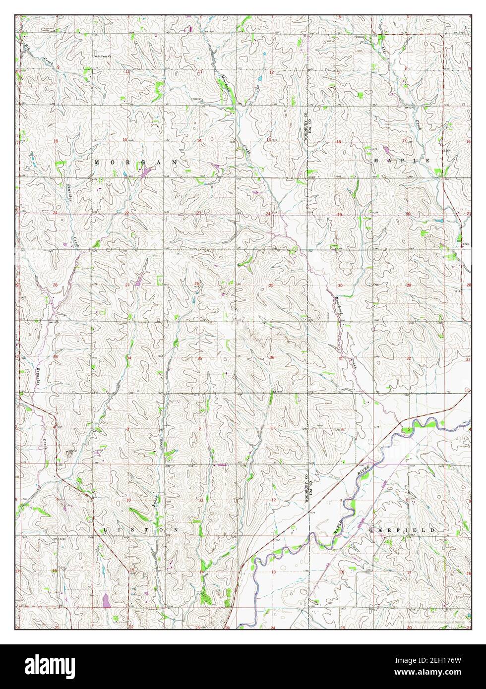 Holstein SW, Iowa, map 1969, 1:24000, United States of America by Timeless Maps, data U.S. Geological Survey Stock Photo