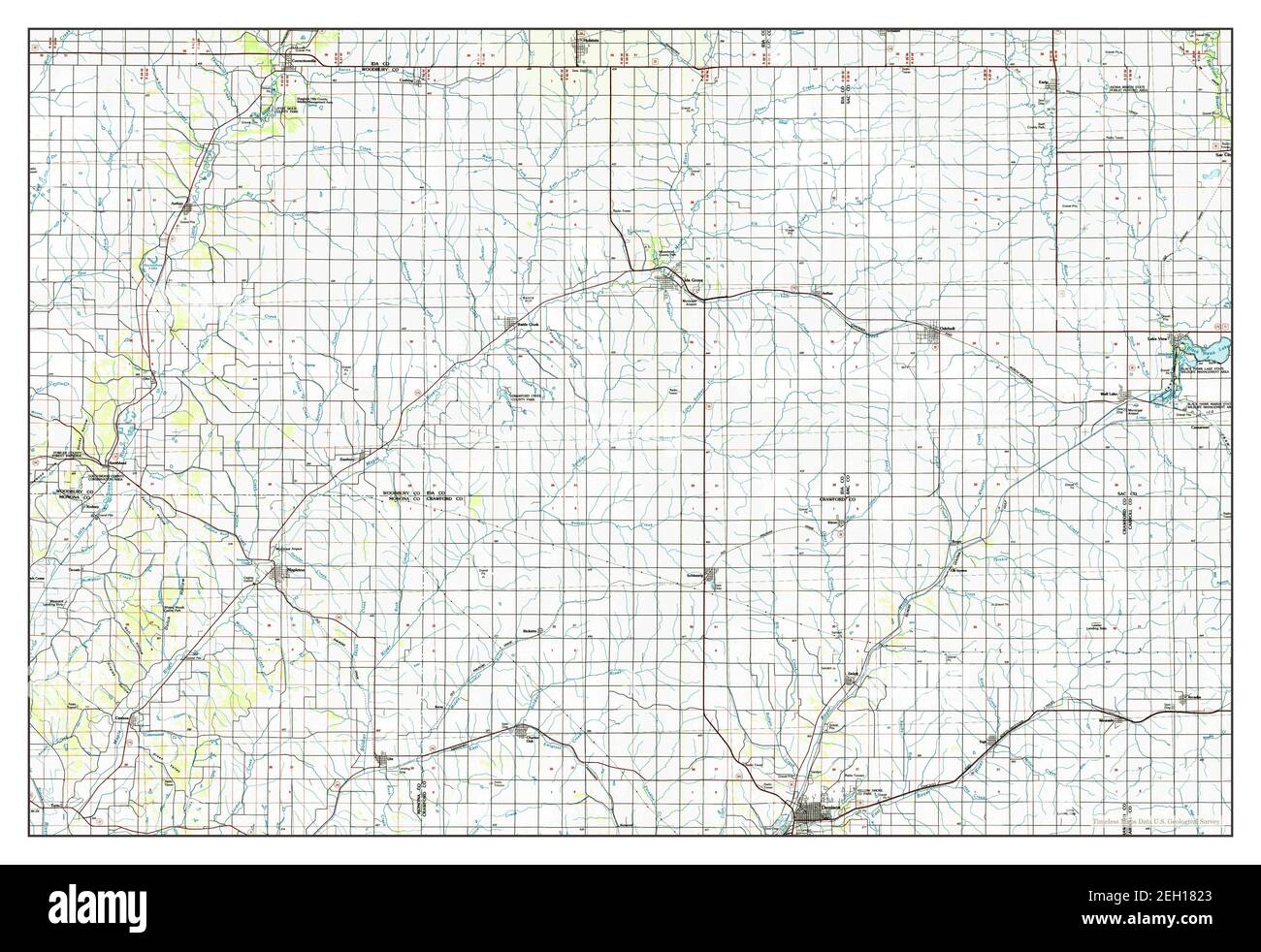 Ida Grove, Iowa, map 1985, 1100000, United States of America by