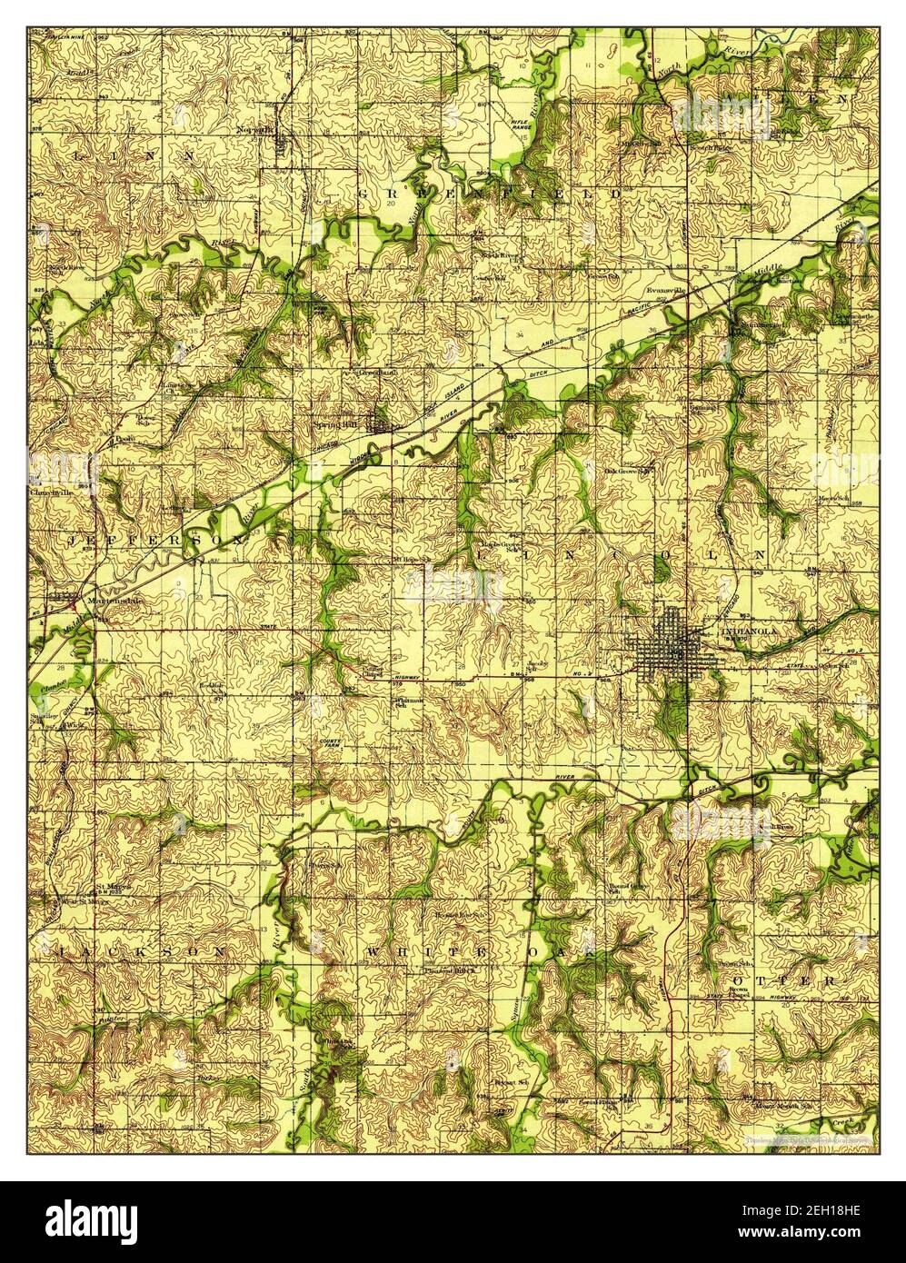 Map of indianola Cut Out Stock Images & Pictures Alamy