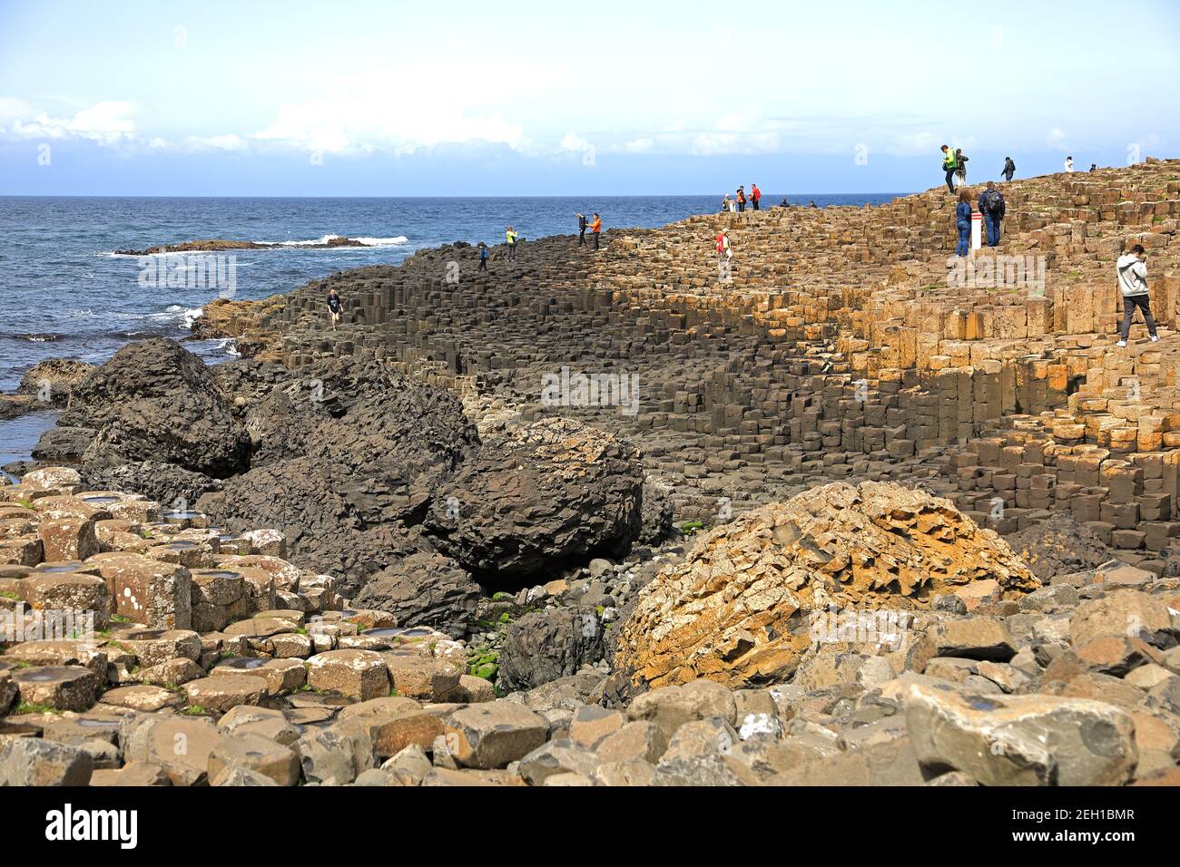 The Giant's Causeway near Bushmills County Antrim Northern Ireland ...