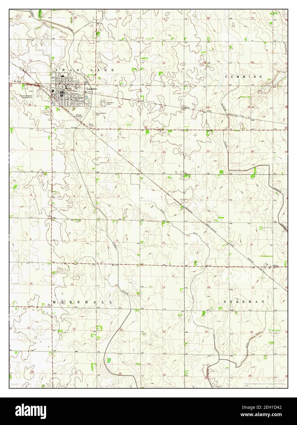 Laurens iowa map hires stock photography and images Alamy