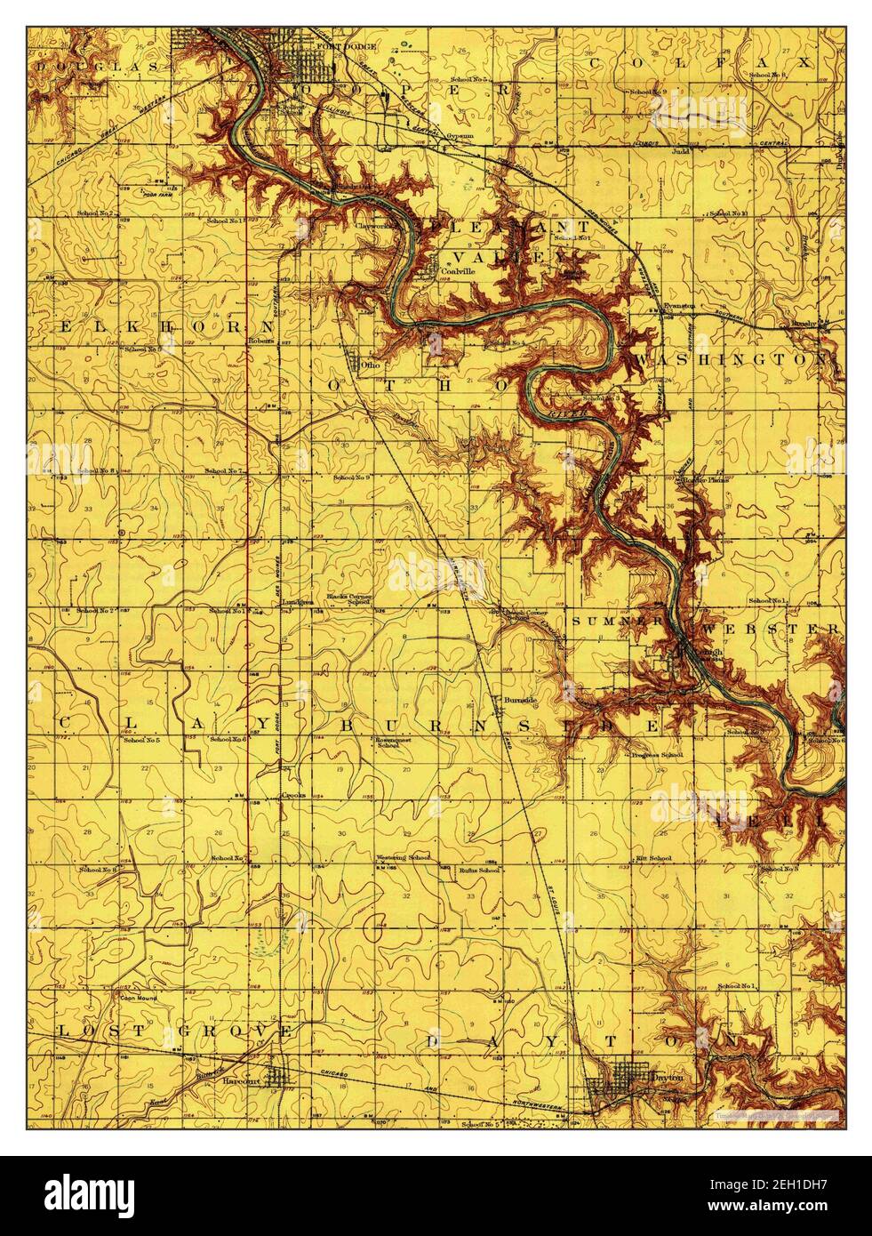 Lehigh, Iowa, map 1923, 162500, United States of America by Timeless Maps, data U.S. Geological