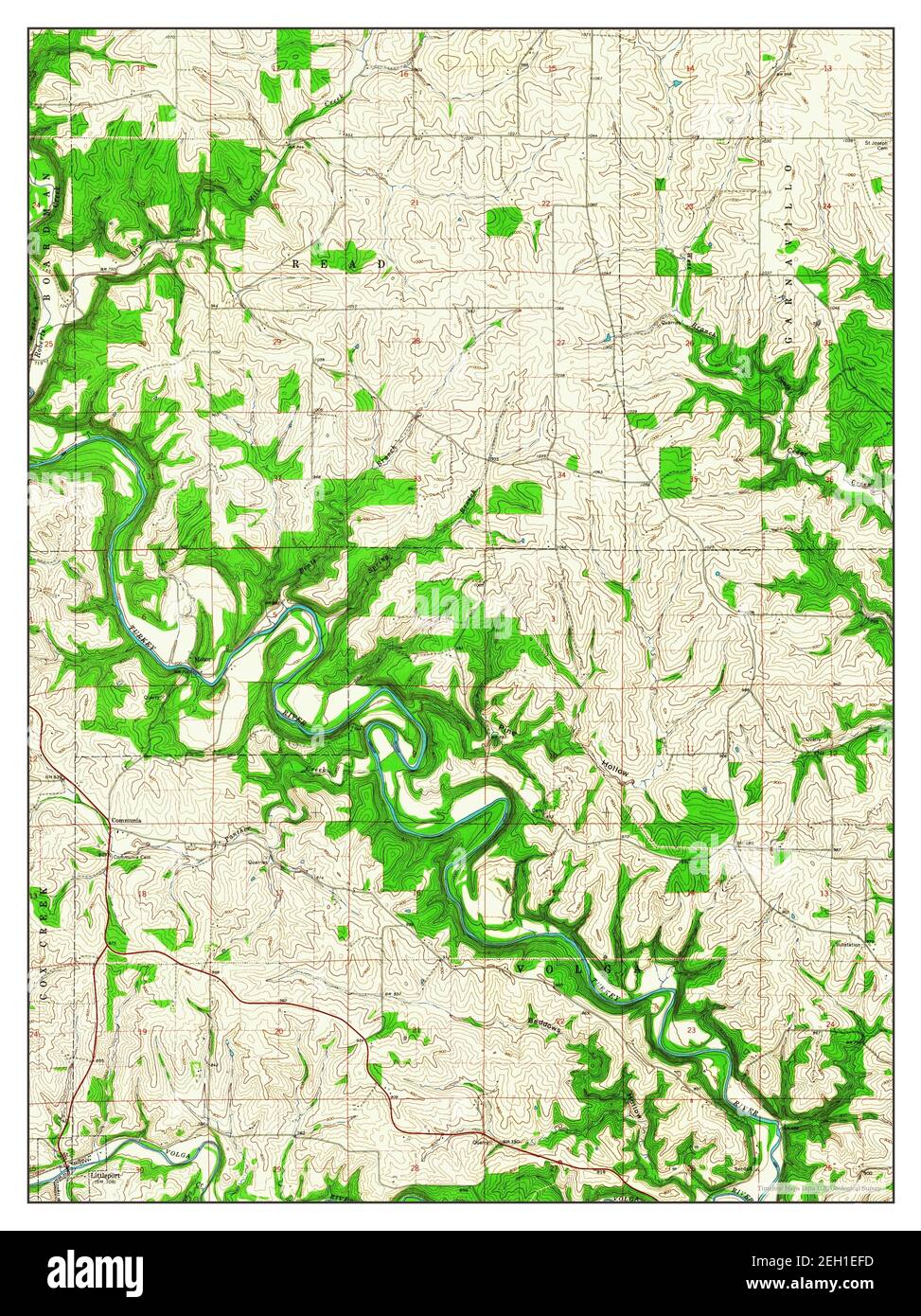 Littleport, Iowa, map 1964, 124000, United States of America by