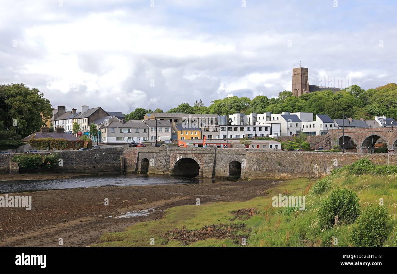 Newport or Baile Uí Fhiacháin in County Mayo Ireland Stock Photo