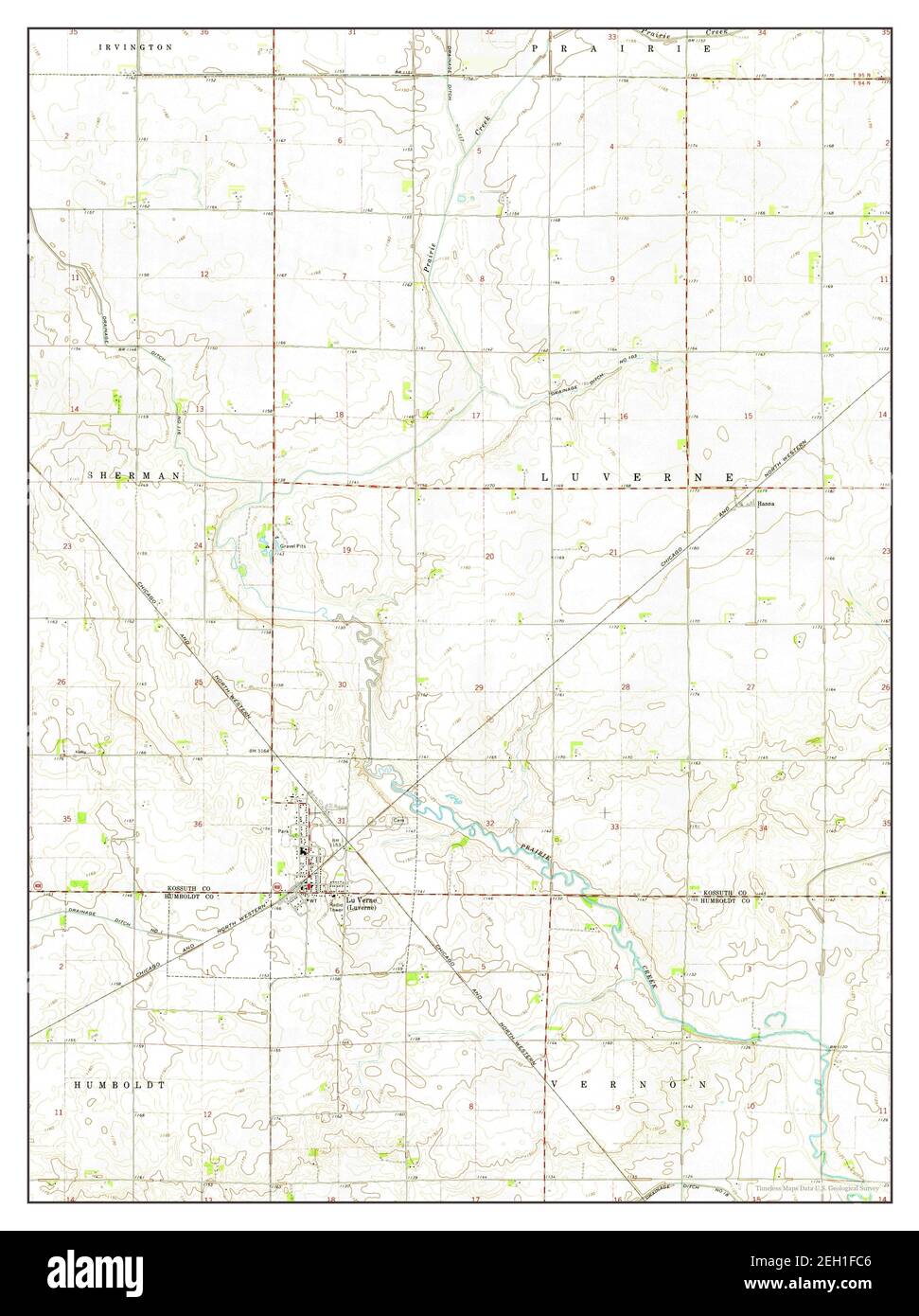 Map of lu verne Cut Out Stock Images & Pictures Alamy