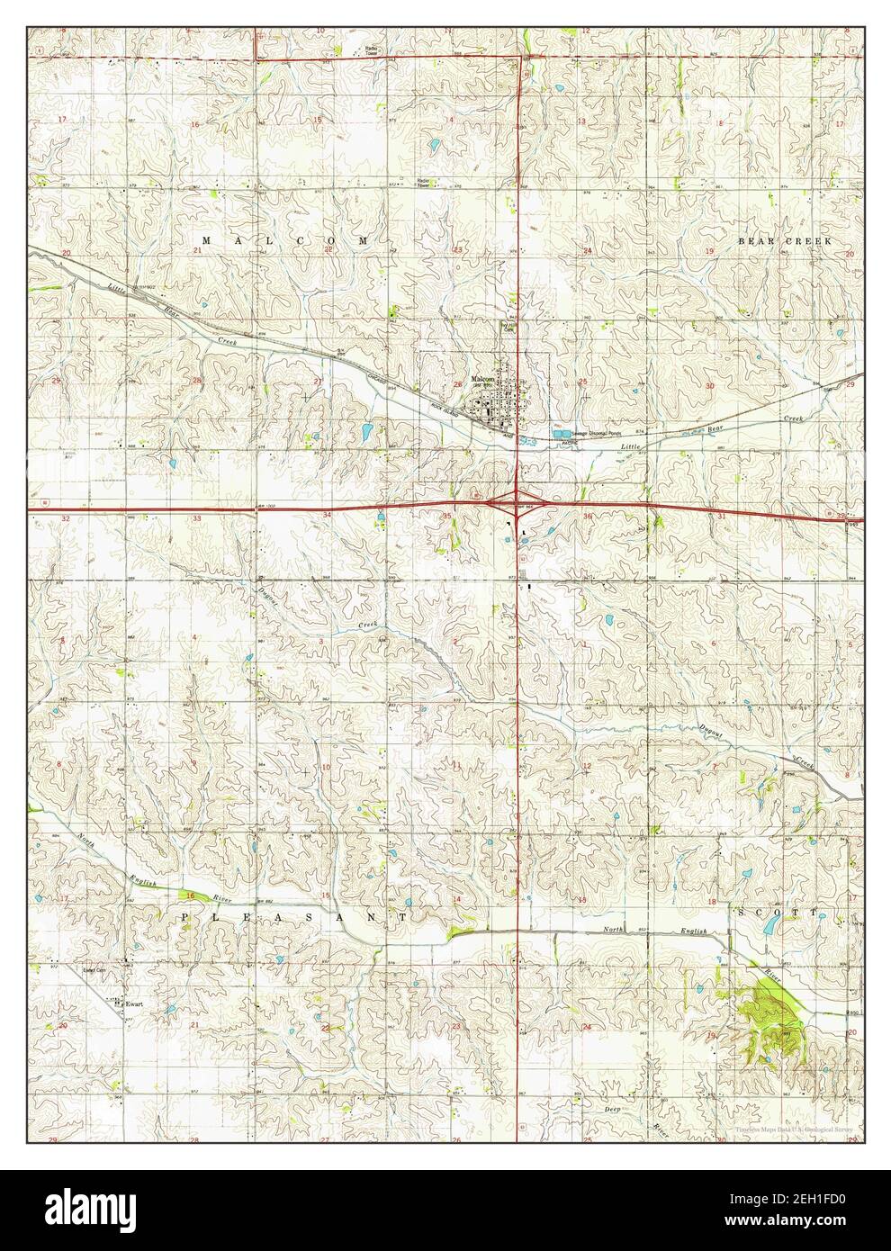 Antique iowa map hires stock photography and images Alamy