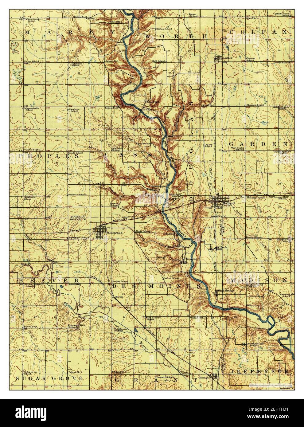 Map Madrid Street Cut Out Stock Images & Pictures Alamy