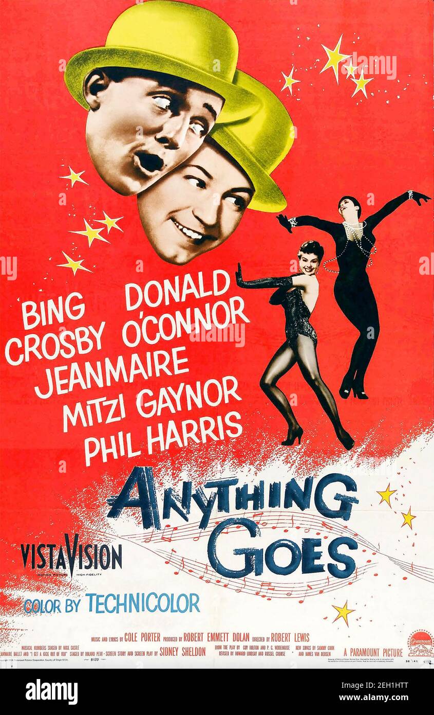 ANYTHING GOES 1956 Paramount Pictures film with Bing Crosby and Donald