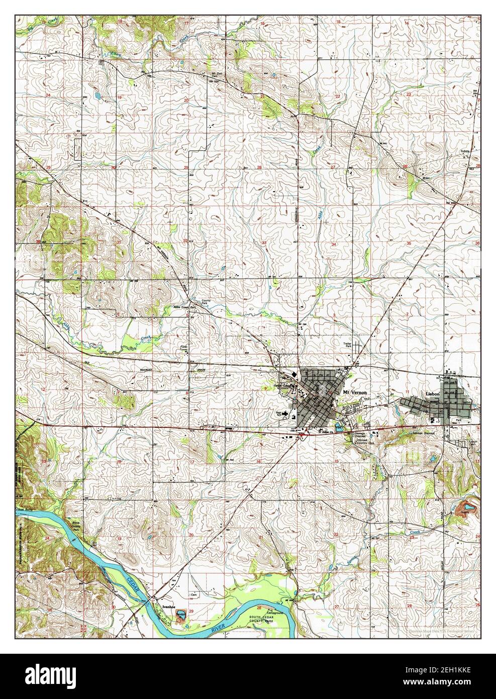 Mount Vernon Iowa Map Mount Vernon, Iowa, Map 1993, 1:24000, United States Of America By Timeless  Maps, Data U.s. Geological Survey Stock Photo - Alamy
