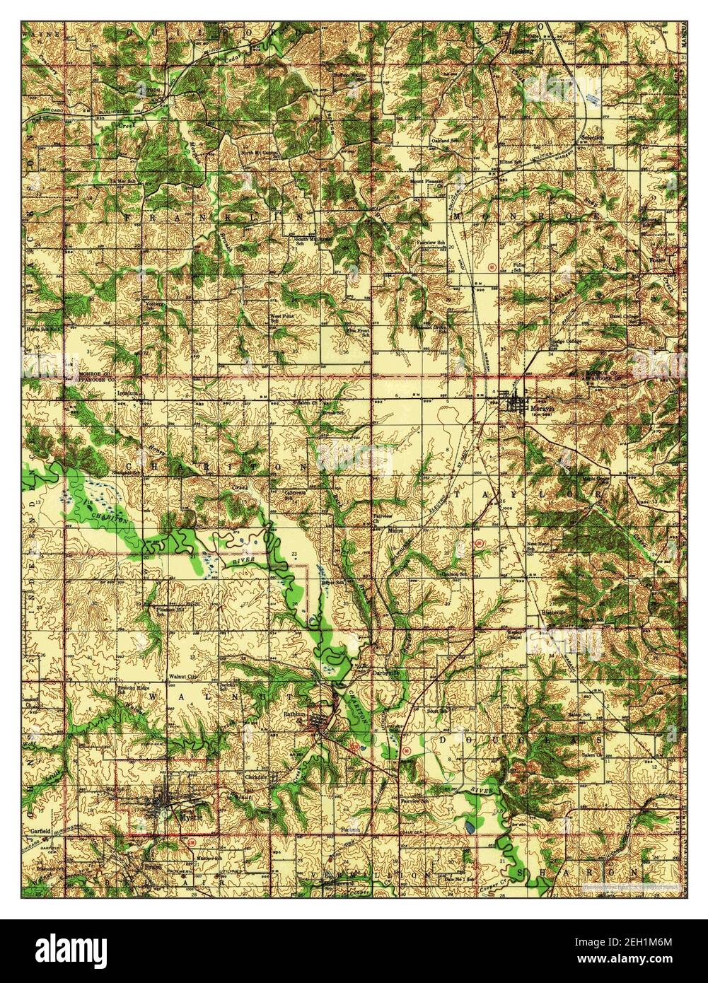 Mystic, Iowa, map 1942, 162500, United States of America by Timeless
