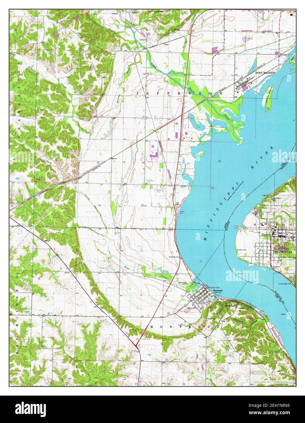 Nauvoo map hires stock photography and images Alamy