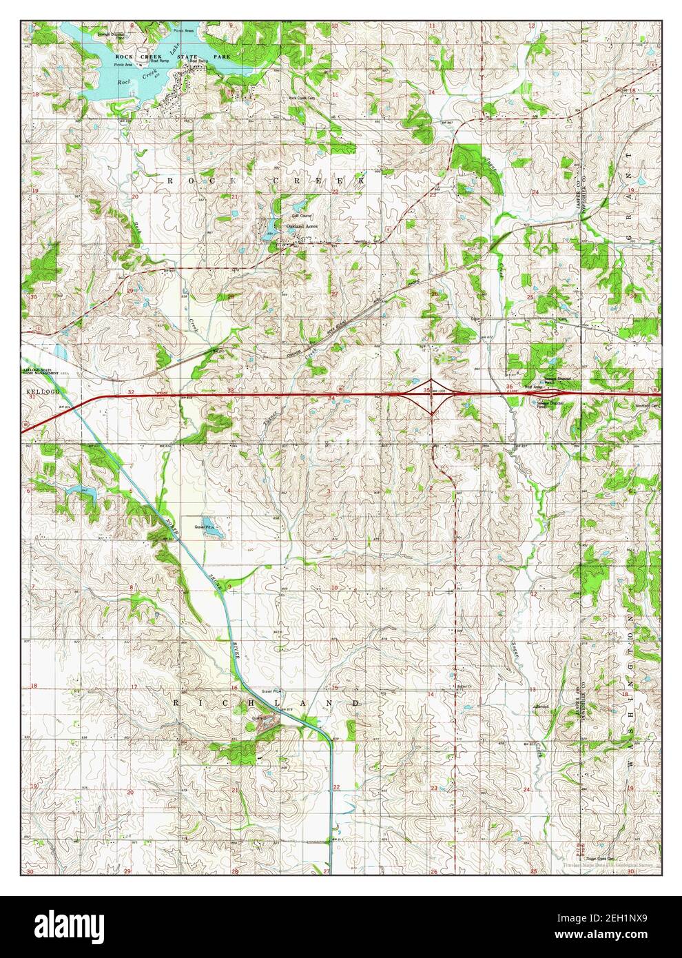 Map of oakland iowa hires stock photography and images Alamy