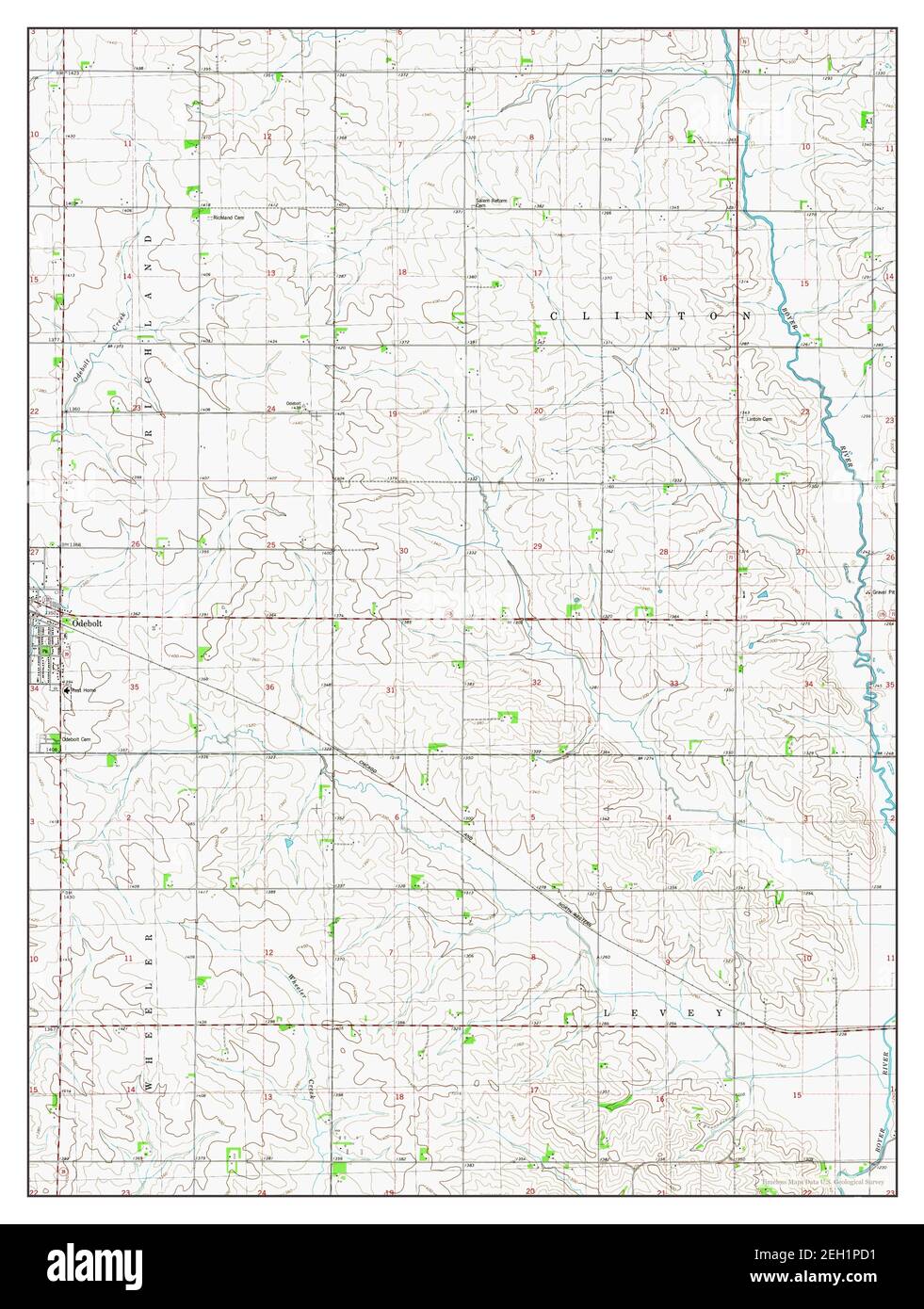 Odebolt iowa map Cut Out Stock Images & Pictures Alamy