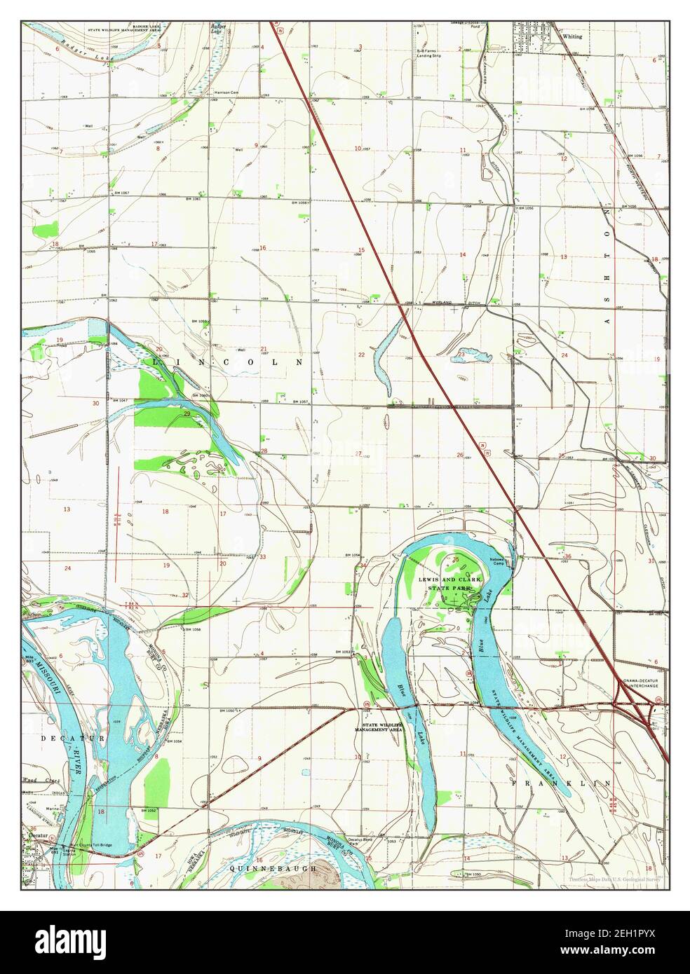 Onawa map hires stock photography and images Alamy