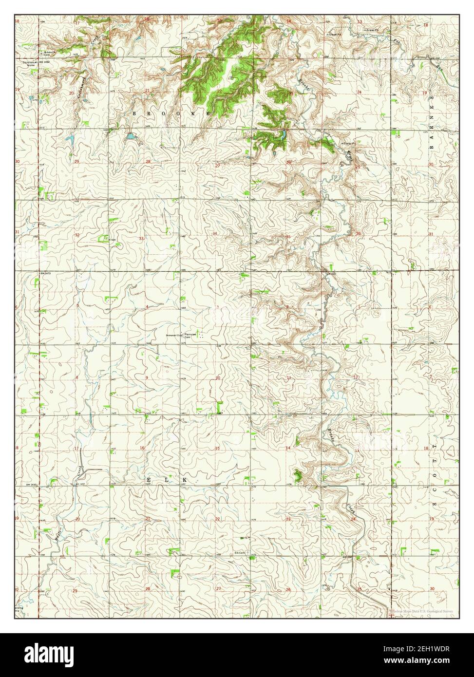 Peterson SE, Iowa, map 1971, 124000, United States of America by