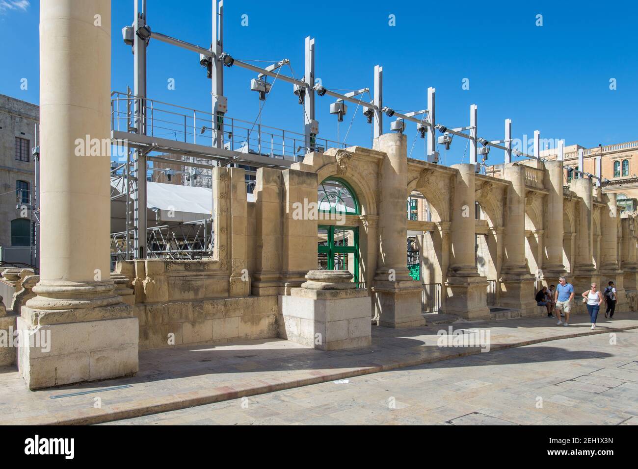 Royal Opera House Site, Valletta, Malta Stock Photo Alamy