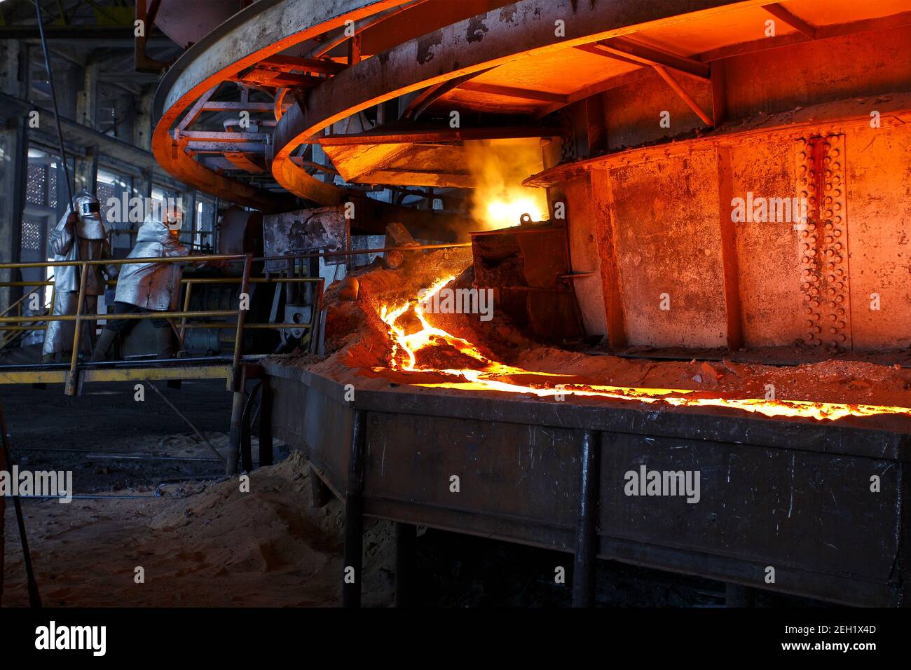 Iron and steel industry Stock Photo Alamy