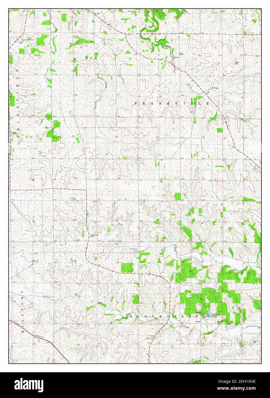 Map of postville hires stock photography and images Alamy