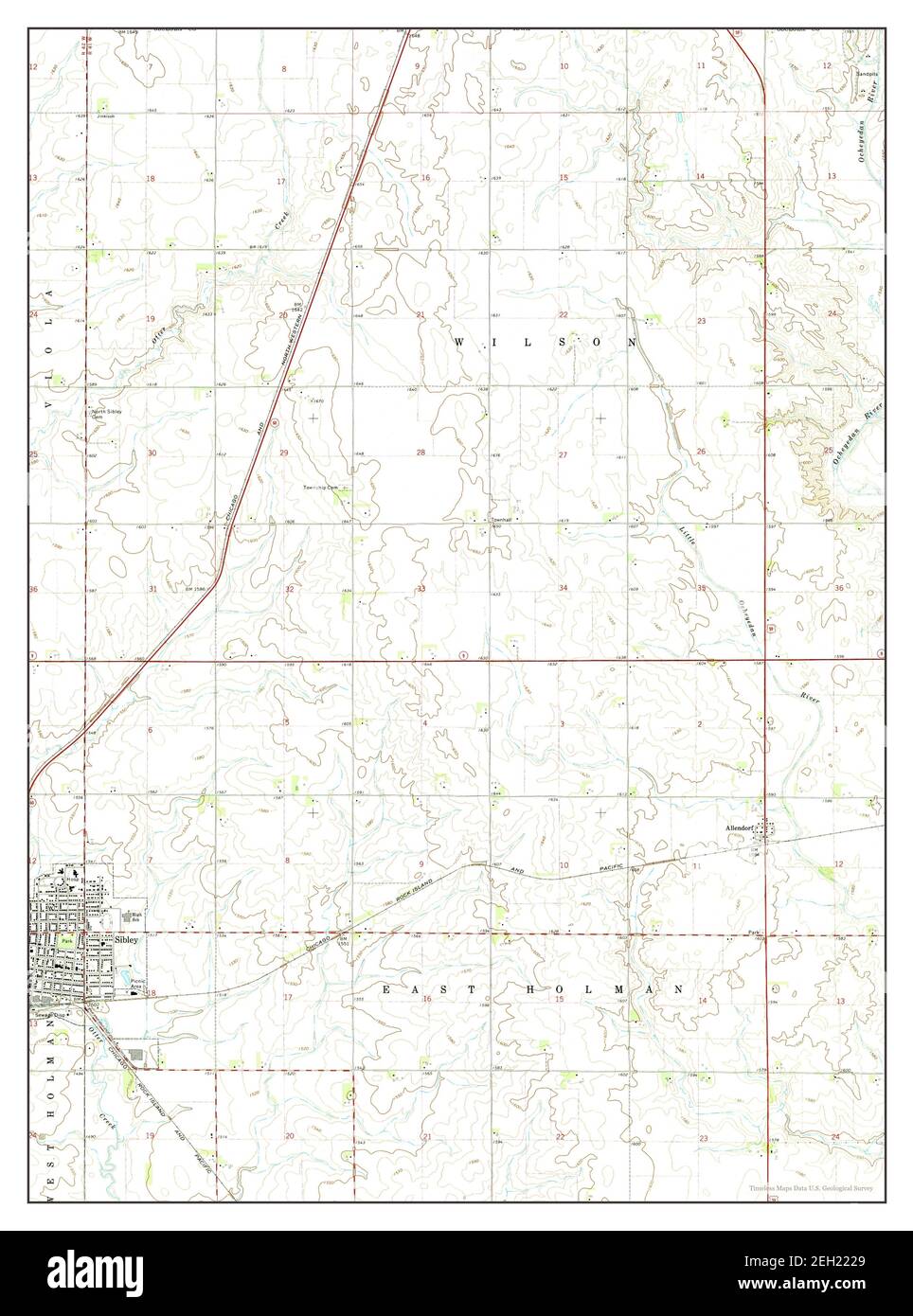 Sibley iowa map Cut Out Stock Images & Pictures Alamy