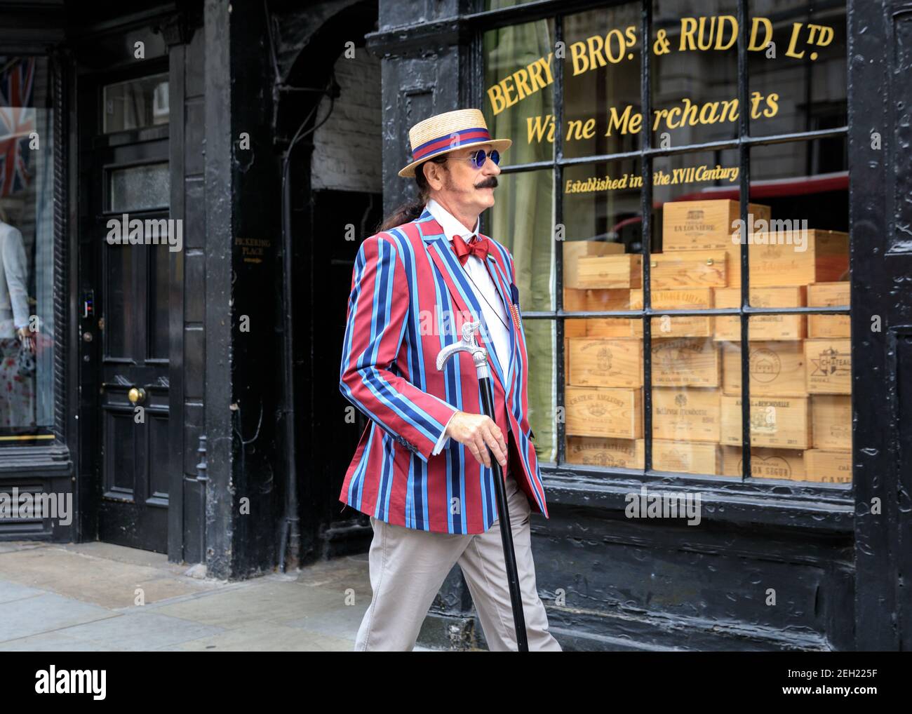 Dapper British Chap at ' The Grand Flaneur' Chap Walk, Mayfair, London
