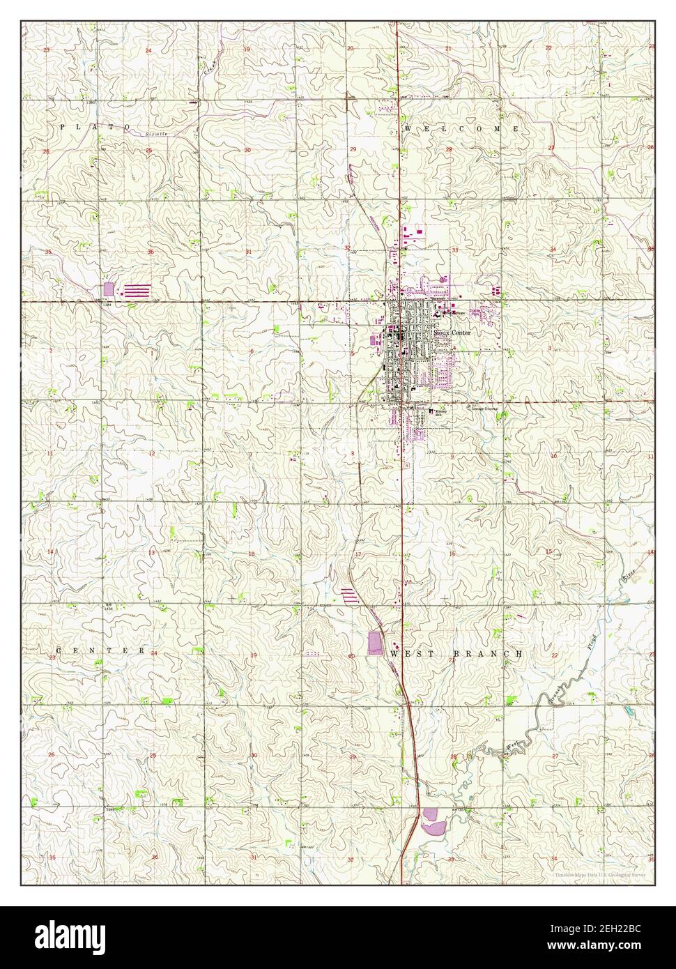 Map Of Sioux Center Cut Out Stock Images And Pictures Alamy