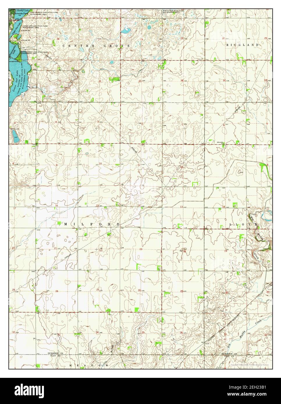 Spirit Lake SE, Iowa, map 1970, 124000, United States of America by