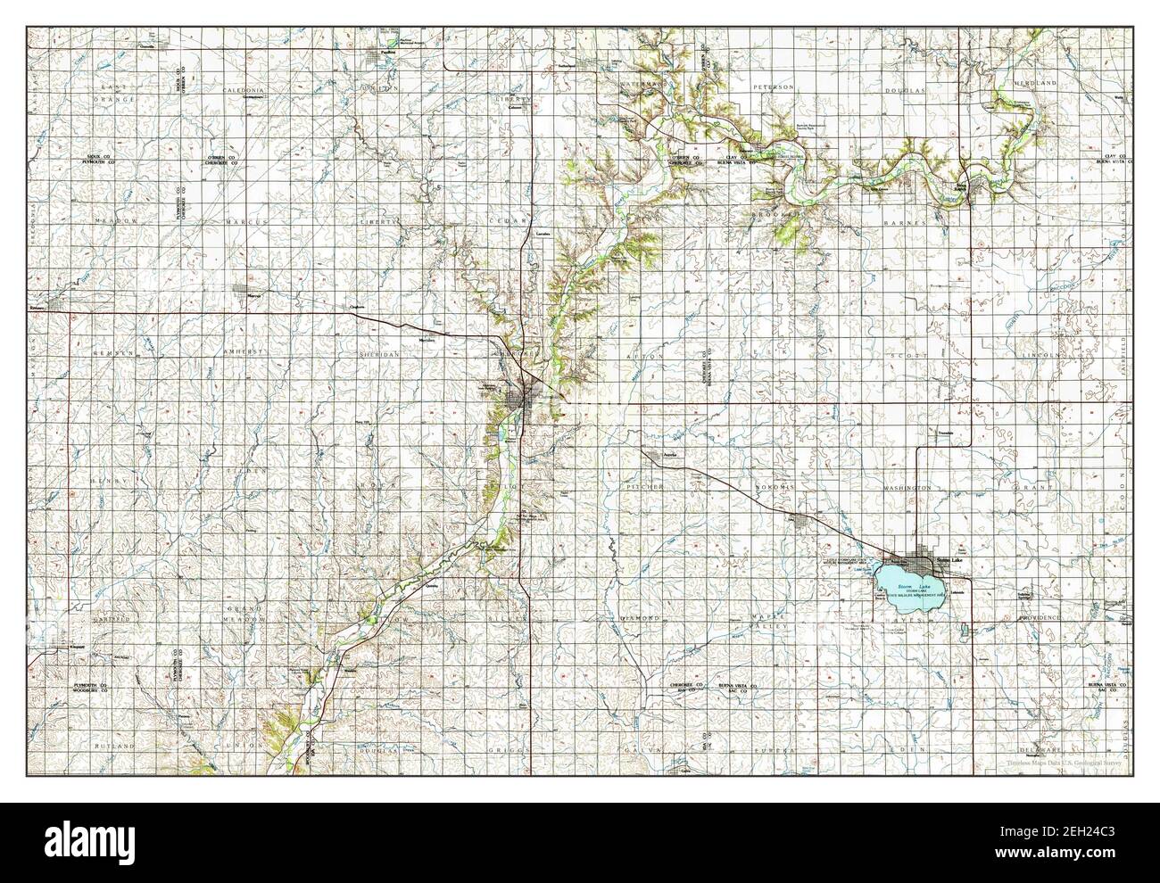 Storm lake map hires stock photography and images Alamy