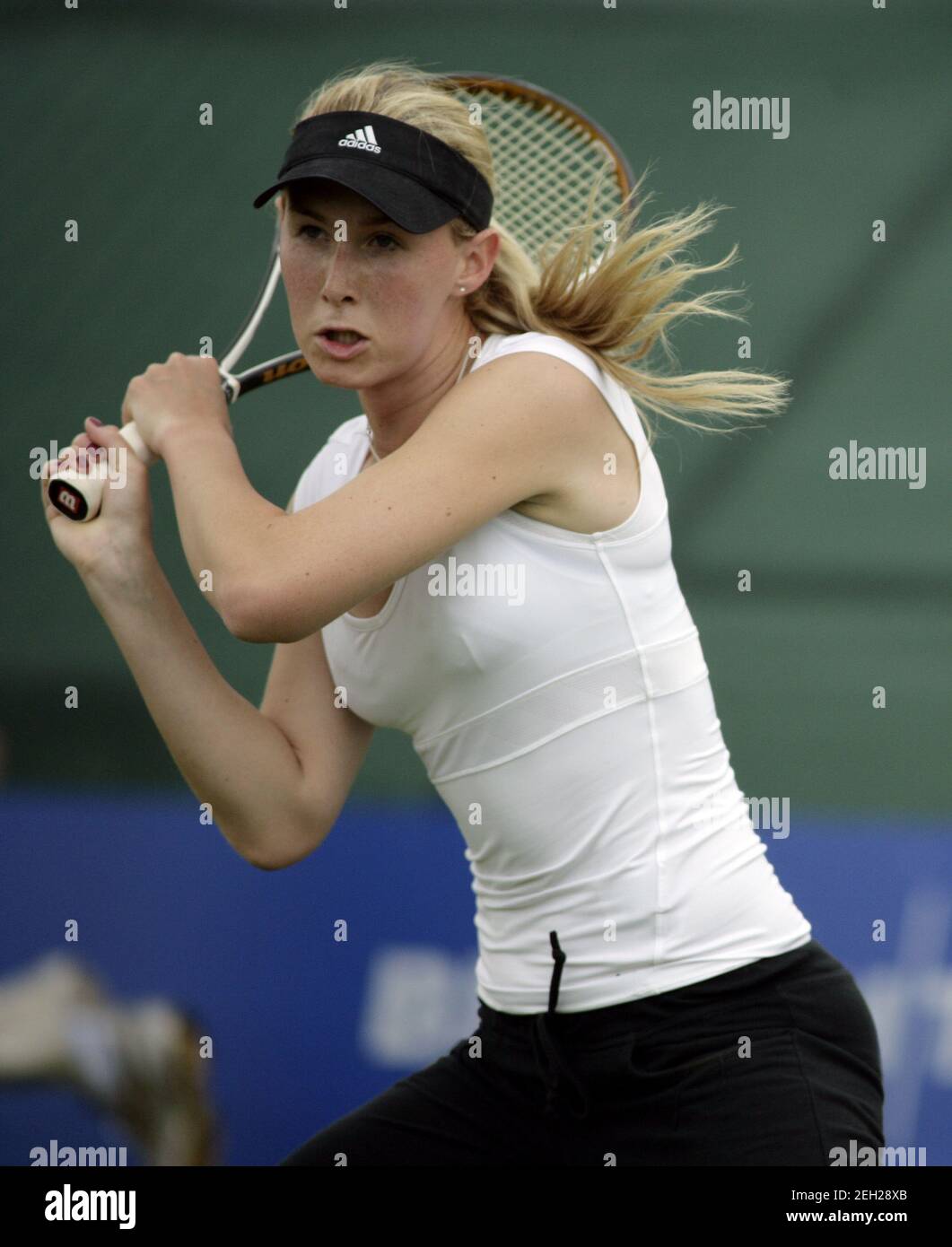 Tennis - Surbiton Trophy - Surbiton Racket & Fitness Club - 31/5/08  Germany's Sarah Gronert in action during the first qualifying round  Mandatory Credit: Action Images / Peter Cziborra Stock Photo - Alamy