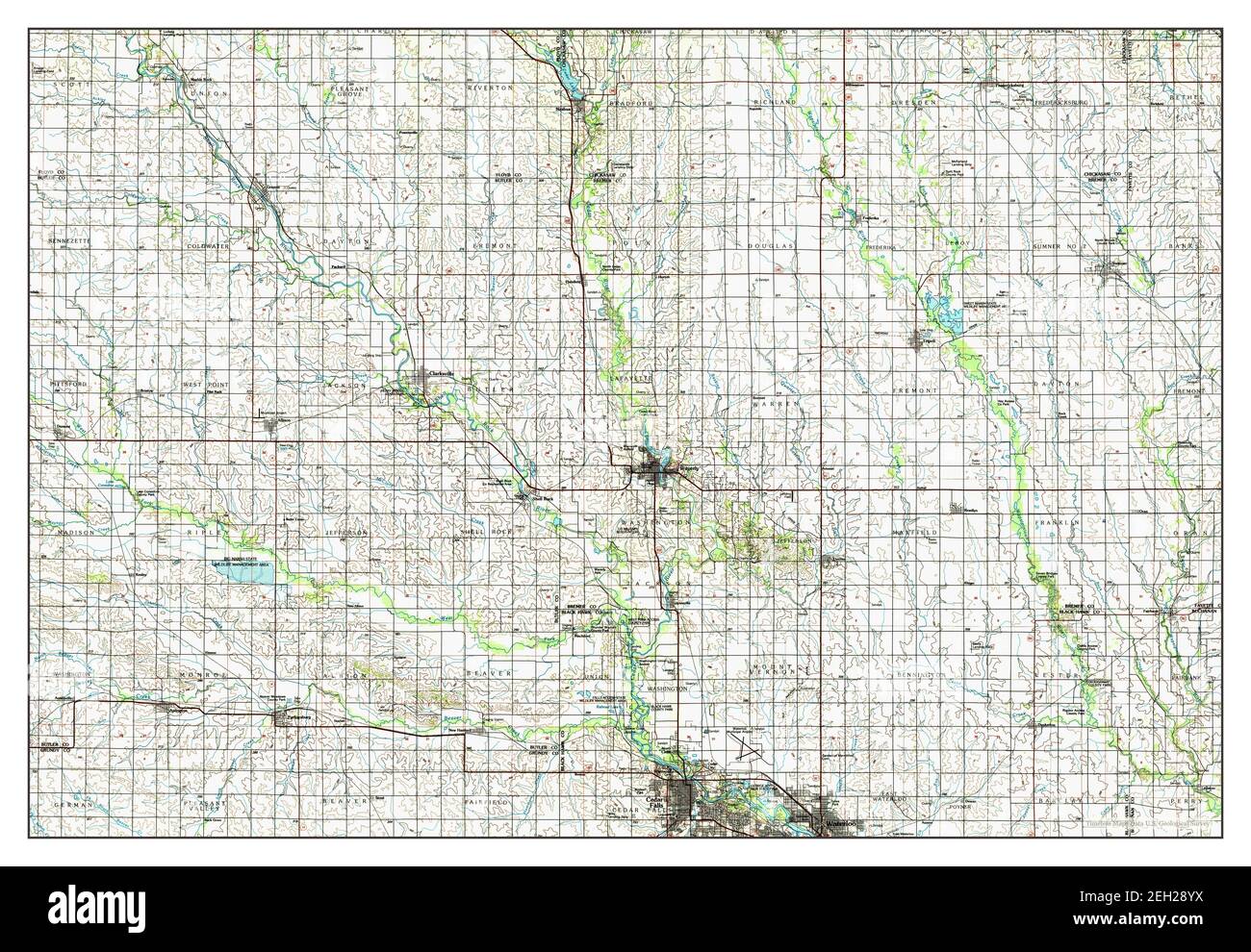 Map of waverly hires stock photography and images Alamy