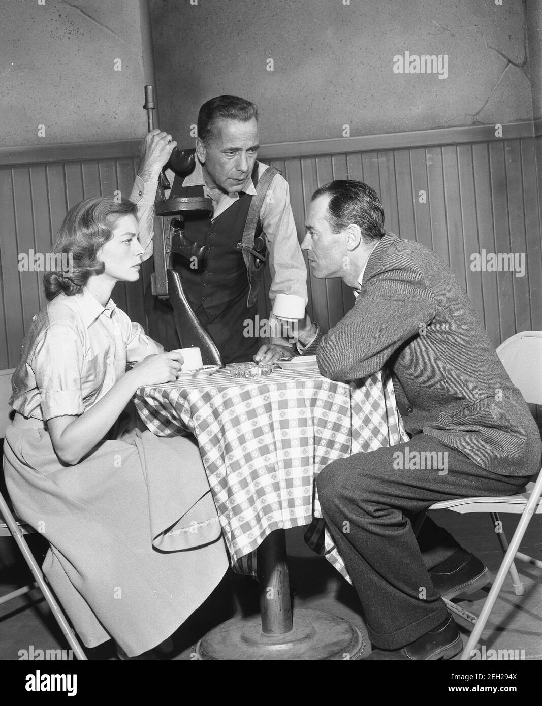 Lauren Bacall Humphrey Bogart Henry Fonda photo for the movie The Petrified Forest Stock Photo