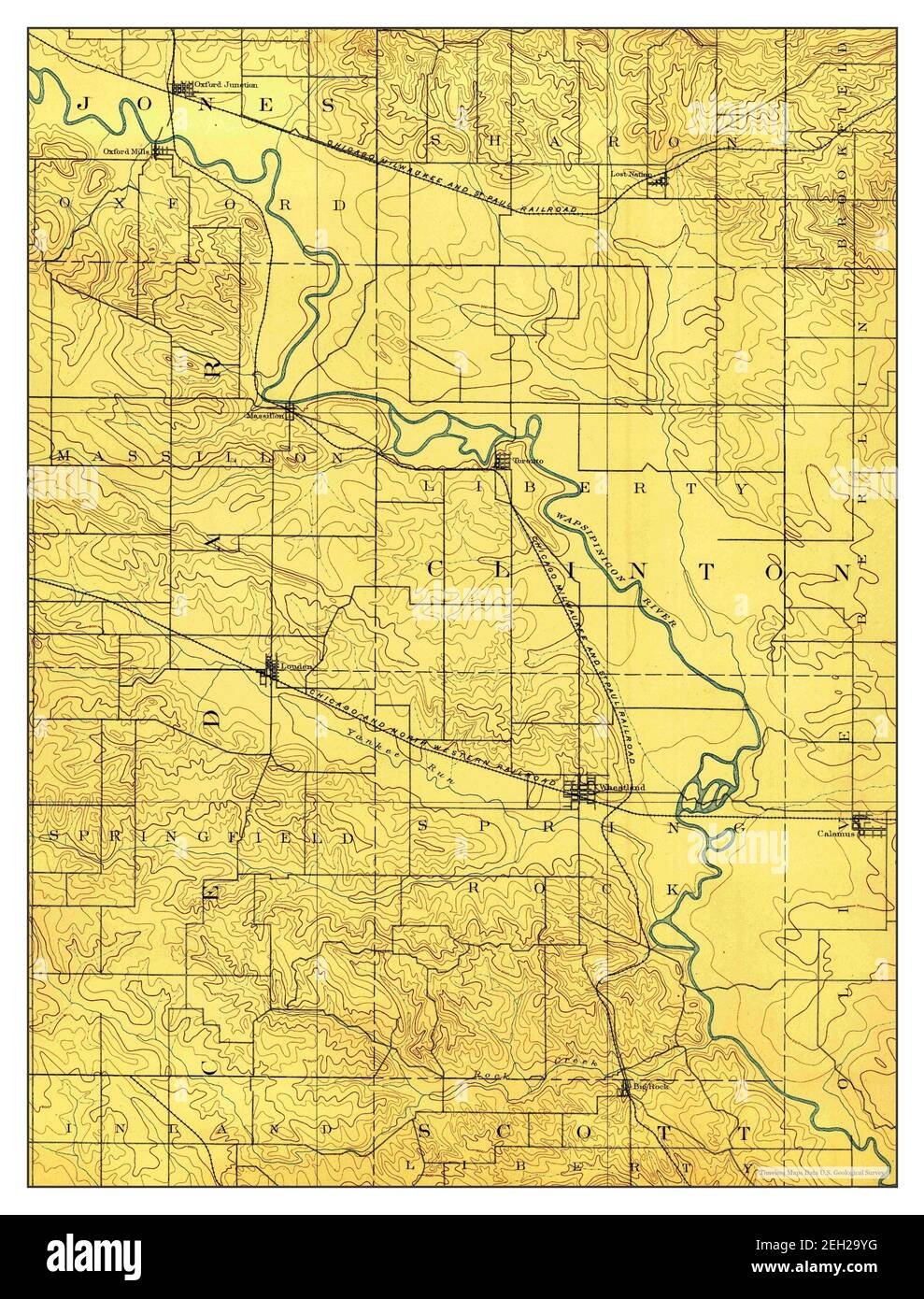 Map of wheatland Cut Out Stock Images & Pictures Alamy