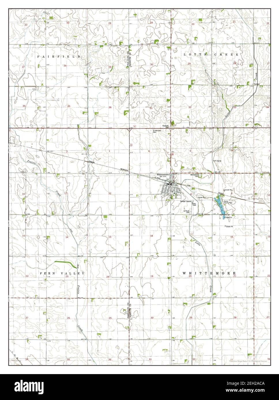Whittemore, Iowa, map 1980, 124000, United States of America by