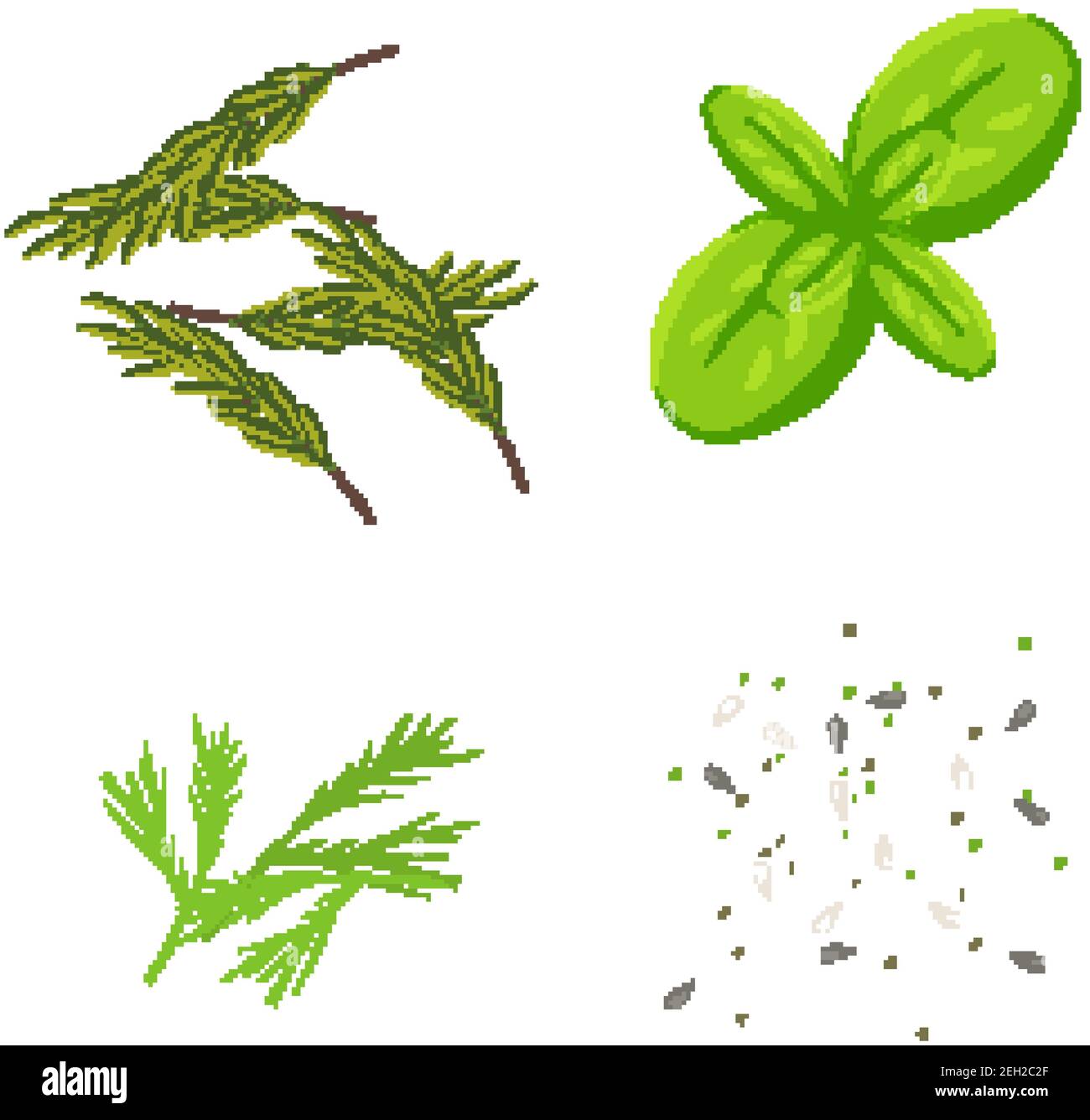 Set of herb for food decoration illustration Stock Vector Image & Art ...