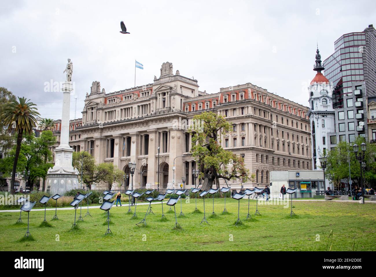 BUENOS AIRES - 15TH OCT 2019: View of the Supreme Court of Justice of the Nation, in the city of Buenos Aires in Argentina Stock Photo