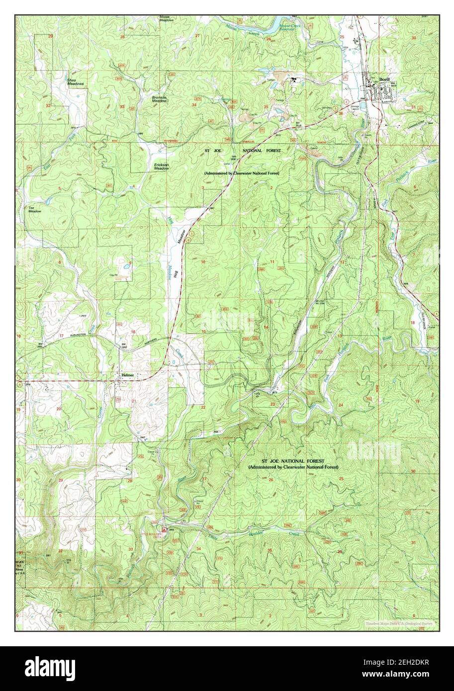 Bovill, Idaho, map 1994, 1:24000, United States of America by Timeless ...