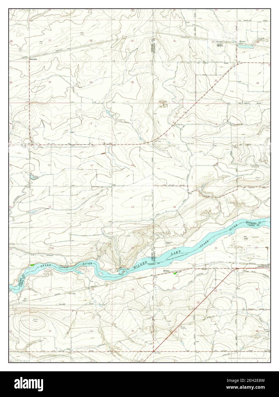 Another historic map of Burley, Idaho